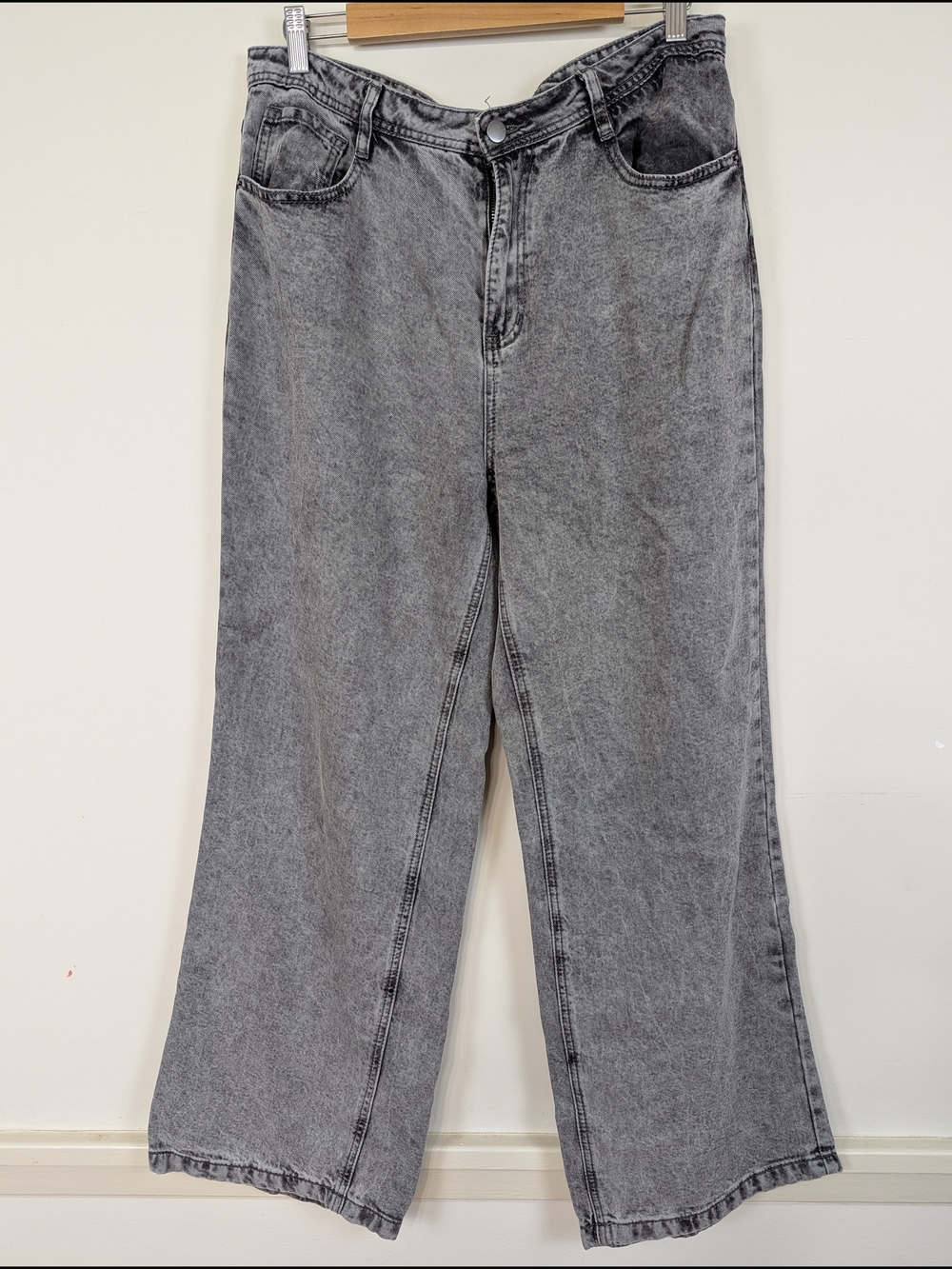 Wide Leg Super Soft Lyocell Jeans - Dark Gray